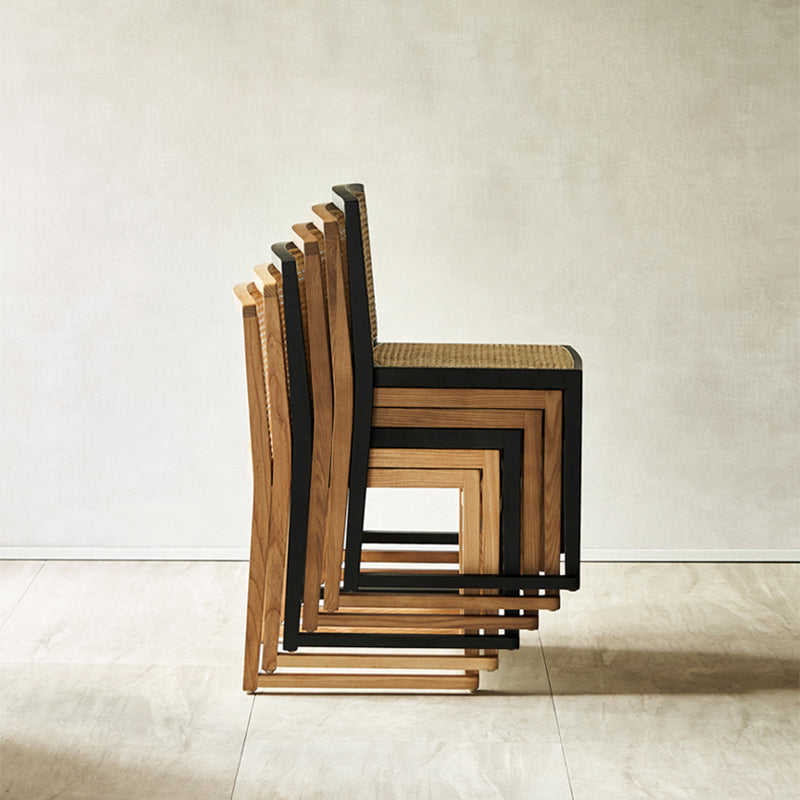 Chaise de salle à manger en rotin Diamondville (ensemble de 2) 