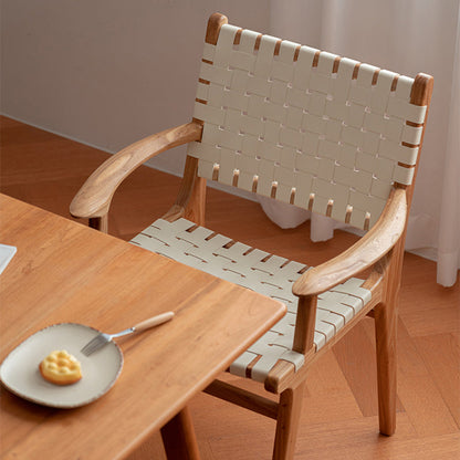 Chaise de salle à manger en similicuir Bloxham 