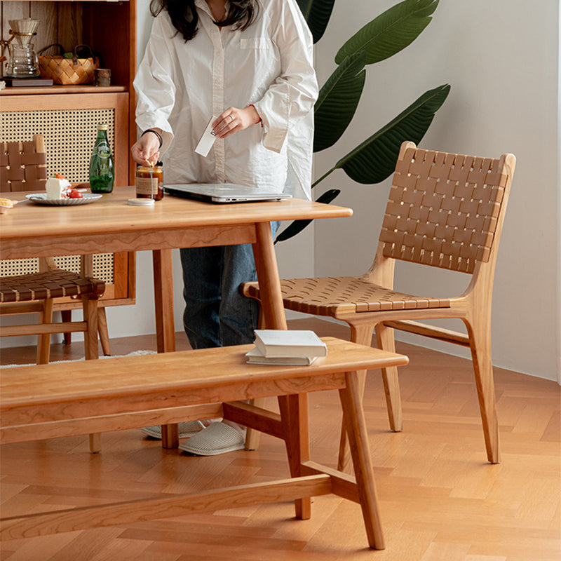 Chaise de salle à manger en similicuir Bloxham 