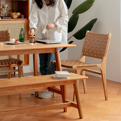 Chaise de salle à manger en similicuir Bloxham 