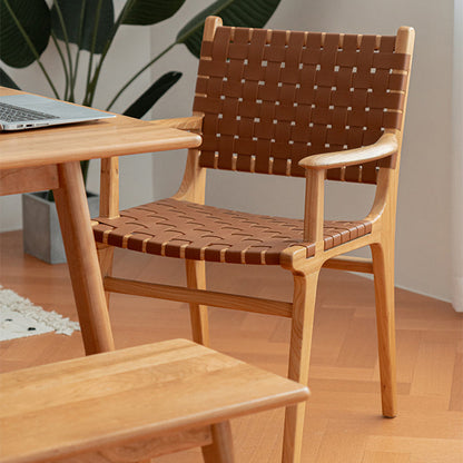 Chaise de salle à manger en similicuir Bloxham 