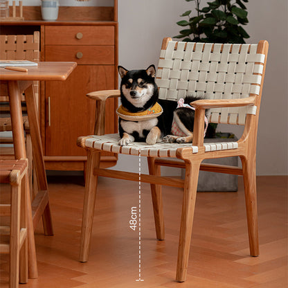 Chaise de salle à manger en similicuir Bloxham 