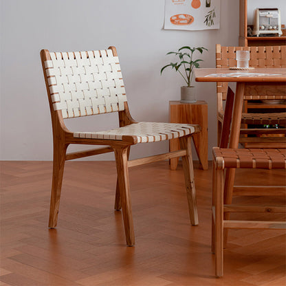 Chaise de salle à manger en similicuir Bloxham 