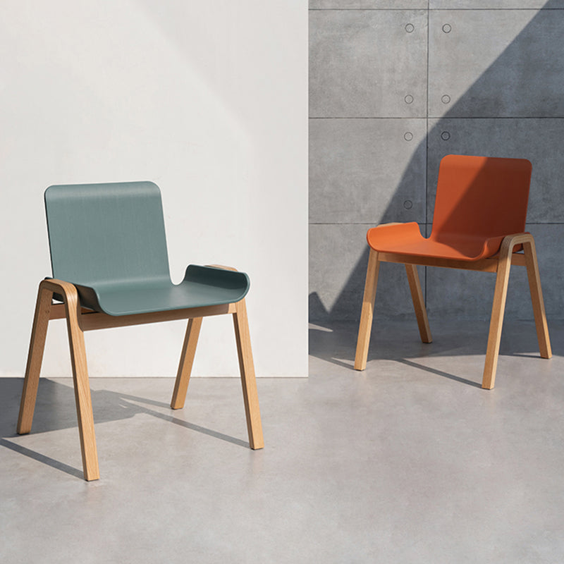 Chaise de salle à manger en bois Alya (lot de 2) 