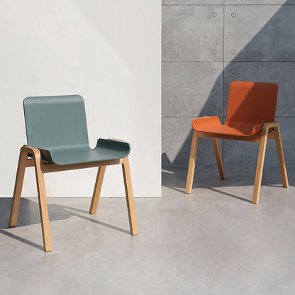 Chaise de salle à manger en bois Alya (lot de 2) 