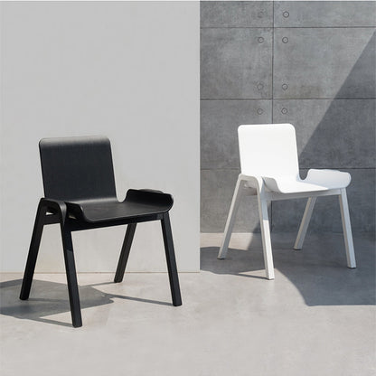 Chaise de salle à manger en bois Alya (lot de 2) 