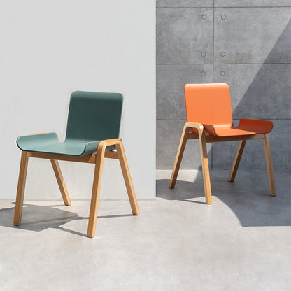 Chaise de salle à manger en bois Alya (lot de 2) 