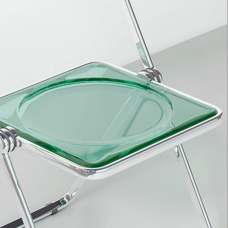 Chaise de salle à manger pliante en acrylique Larkin (lot de 2) 