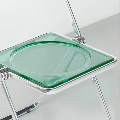 Chaise de salle à manger pliante en acrylique Larkin (lot de 2) 