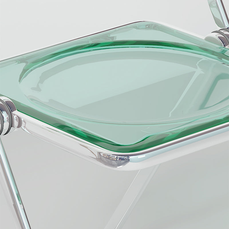 Chaise de salle à manger pliante en acrylique Larkin (lot de 2) 