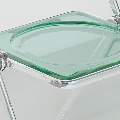 Chaise de salle à manger pliante en acrylique Larkin (lot de 2) 