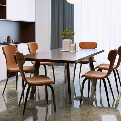 Chaise de salle à manger en similicuir Carvelho (lot de 2) 