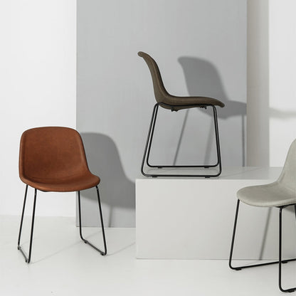 Chaise de salle à manger en similicuir Kody (lot de 2) 