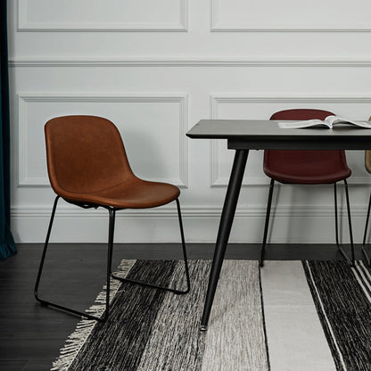 Chaise de salle à manger en similicuir Kody (lot de 2) 