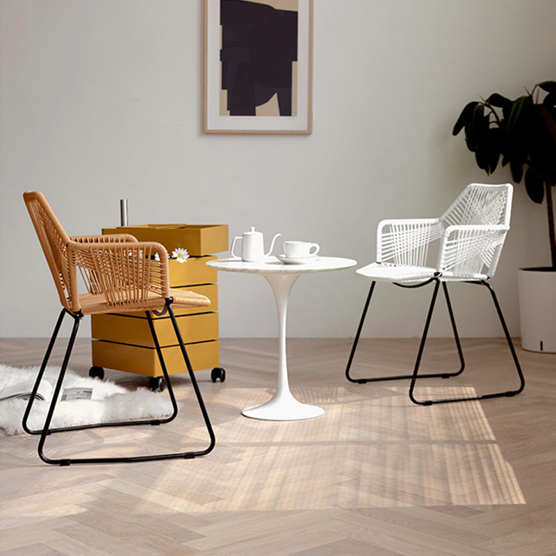 Chaise de salle à manger en rotin Boltz (ensemble de 2) 