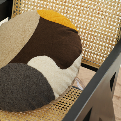 Housse de coussin et insert modernes à motif géométrique