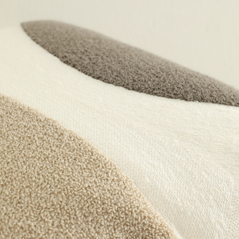 Housse de coussin et insert modernes à motif géométrique