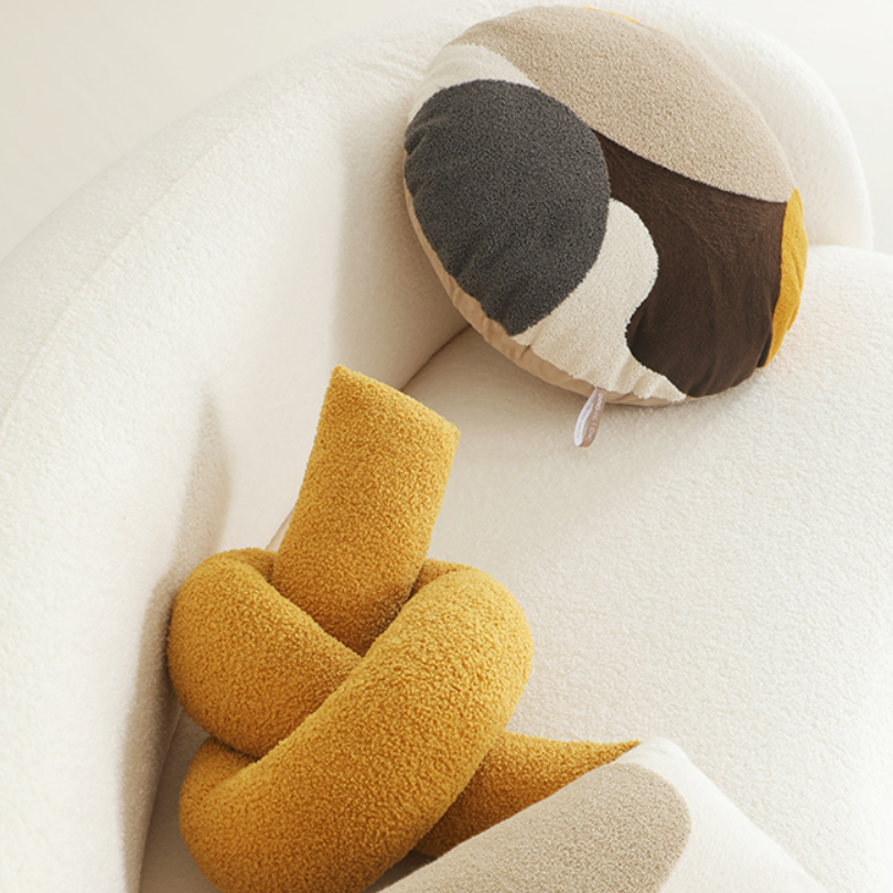 Housse de coussin et insert modernes à motif géométrique