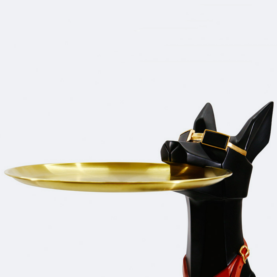 Table d'appoint Barthold en forme de chien