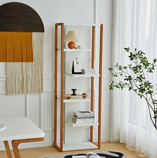 Bibliothèque en bois massif Lemington