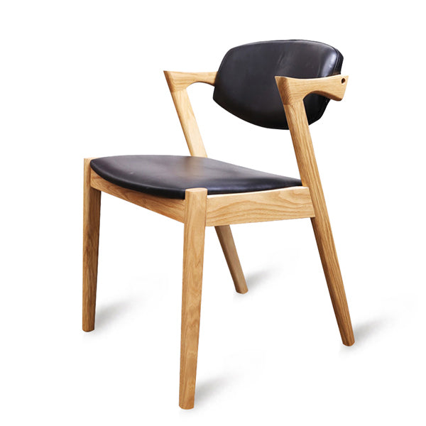 Chaise de salle à manger scandinave en bois massif KARTER
