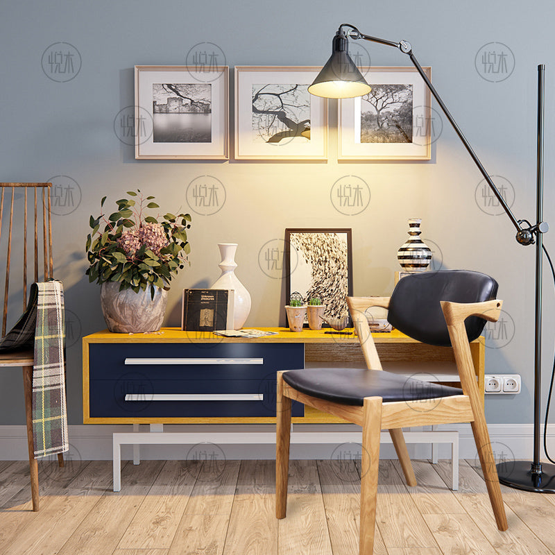 Chaise de salle à manger scandinave en bois massif KARTER