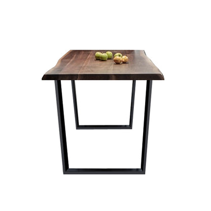 Table à manger Jasper Live Natural Edge en bois massif (choisissez parmi 4 couleurs)