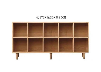 Bibliothèque Madison en teck Cube Nordic en bois massif