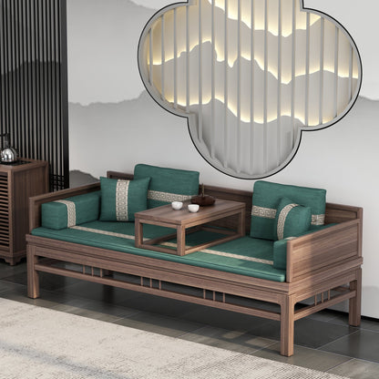 Canapé-lit classique en bois massif INGRID SHERATON