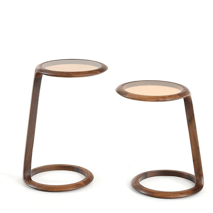 Table d'appoint en bois massif Banroft