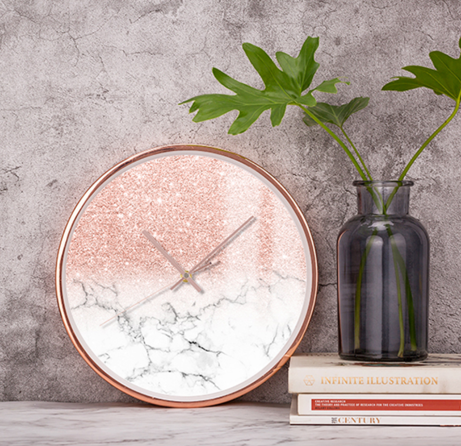 Horloge murale Pop Art MARCELLO Gold Series