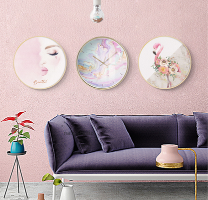 Horloge murale Pop Art MARCELLO Gold Series