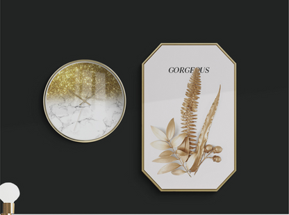 Horloge murale Pop Art MARCELLO Gold Series