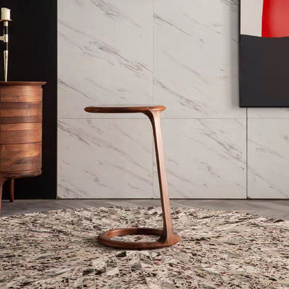 Table d'appoint en bois massif Banroft