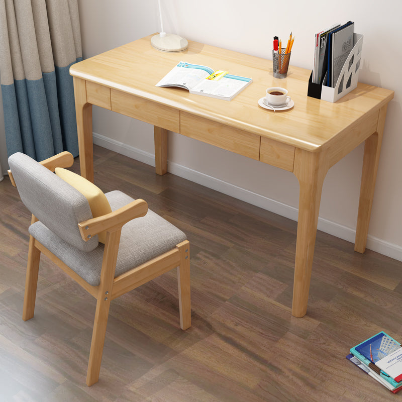 Bureau d'écriture LYDIA CARLTON Table d'ordinateur de bureau en bois massif 