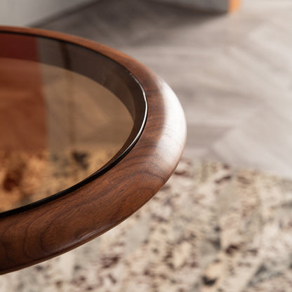 Table d'appoint en bois massif Banroft