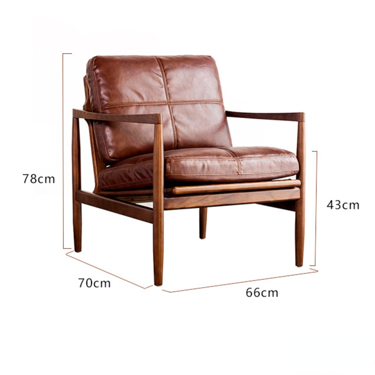 Canapé en cuir Hank 