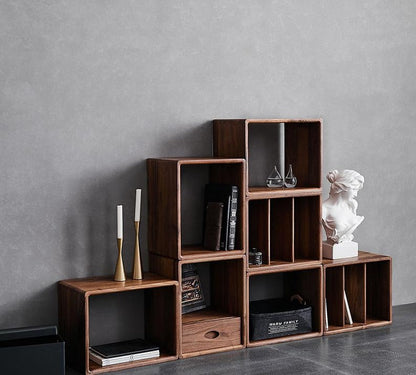 Séparateur d'affichage modulaire ADAM Cube en pin massif de Nouvelle-Zélande