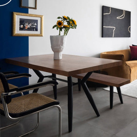 Table à manger scandinave nordique LINDA Radisson Live Edge à bord droit