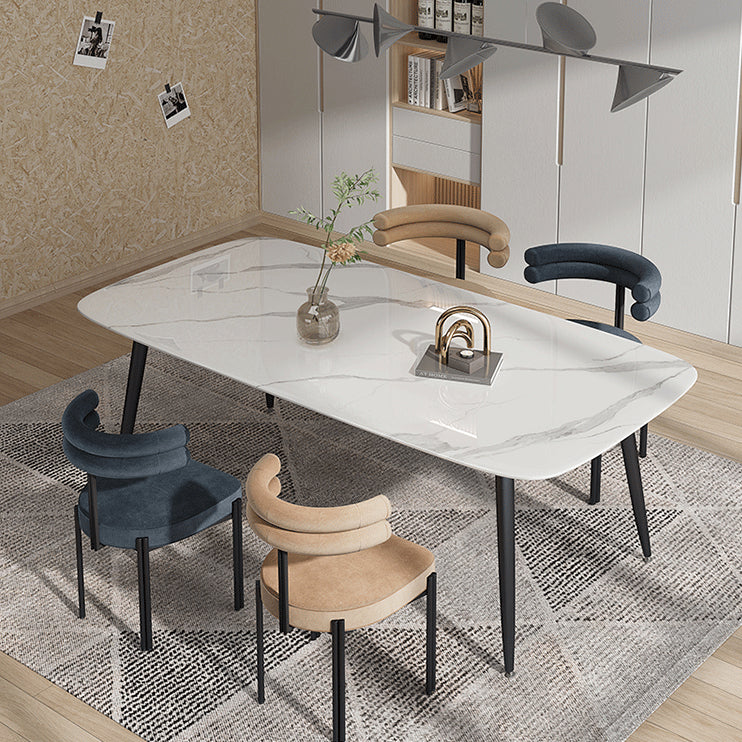 Chaise rembourrée en velours Cohen (lot de 2)