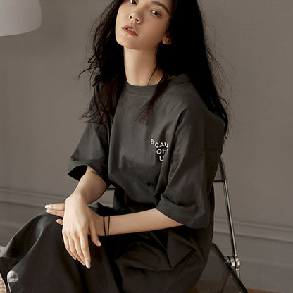 Chemise de nuit slim en coton Elsie 