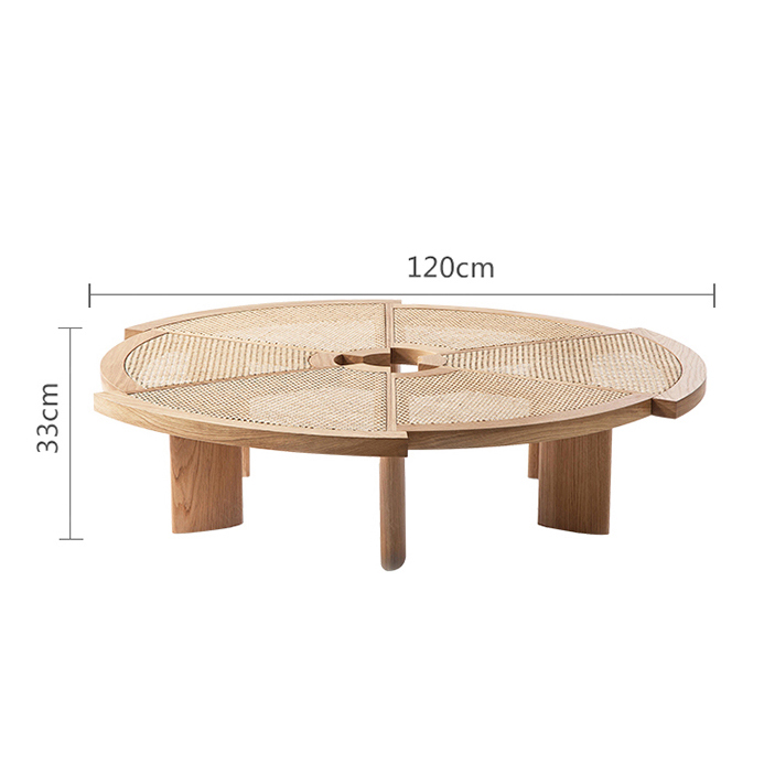 Table basse en rotin Driskill