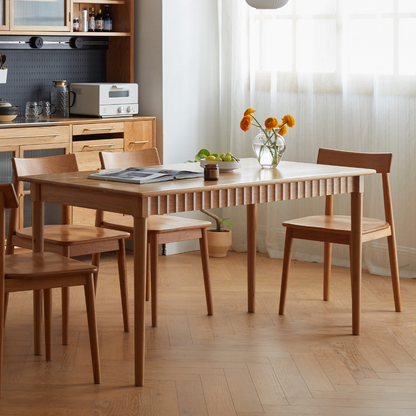 Table à manger en bois de cerisier Arvin