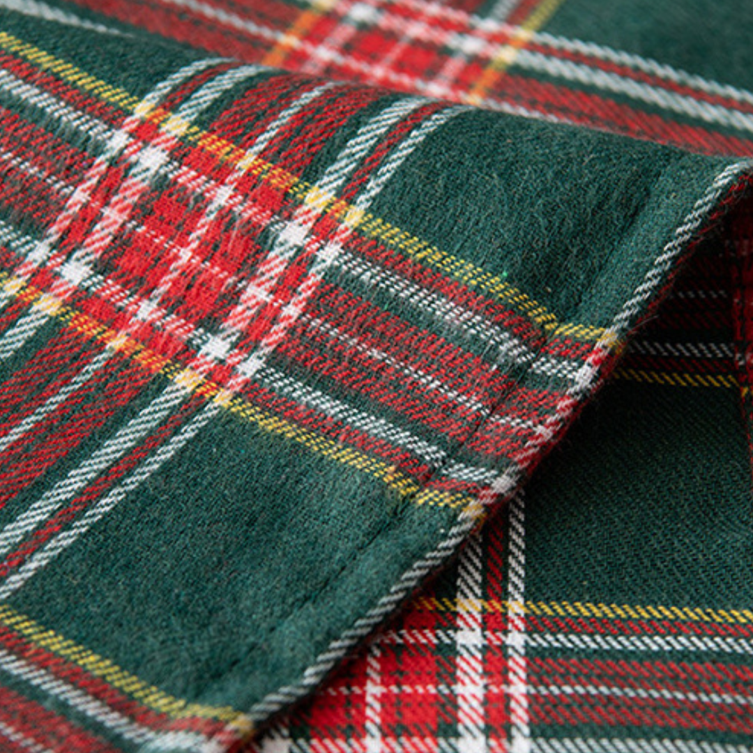 Nappe de Noël à carreaux vichy