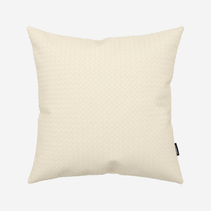 Housse de coussin et insert en cuir tressé
