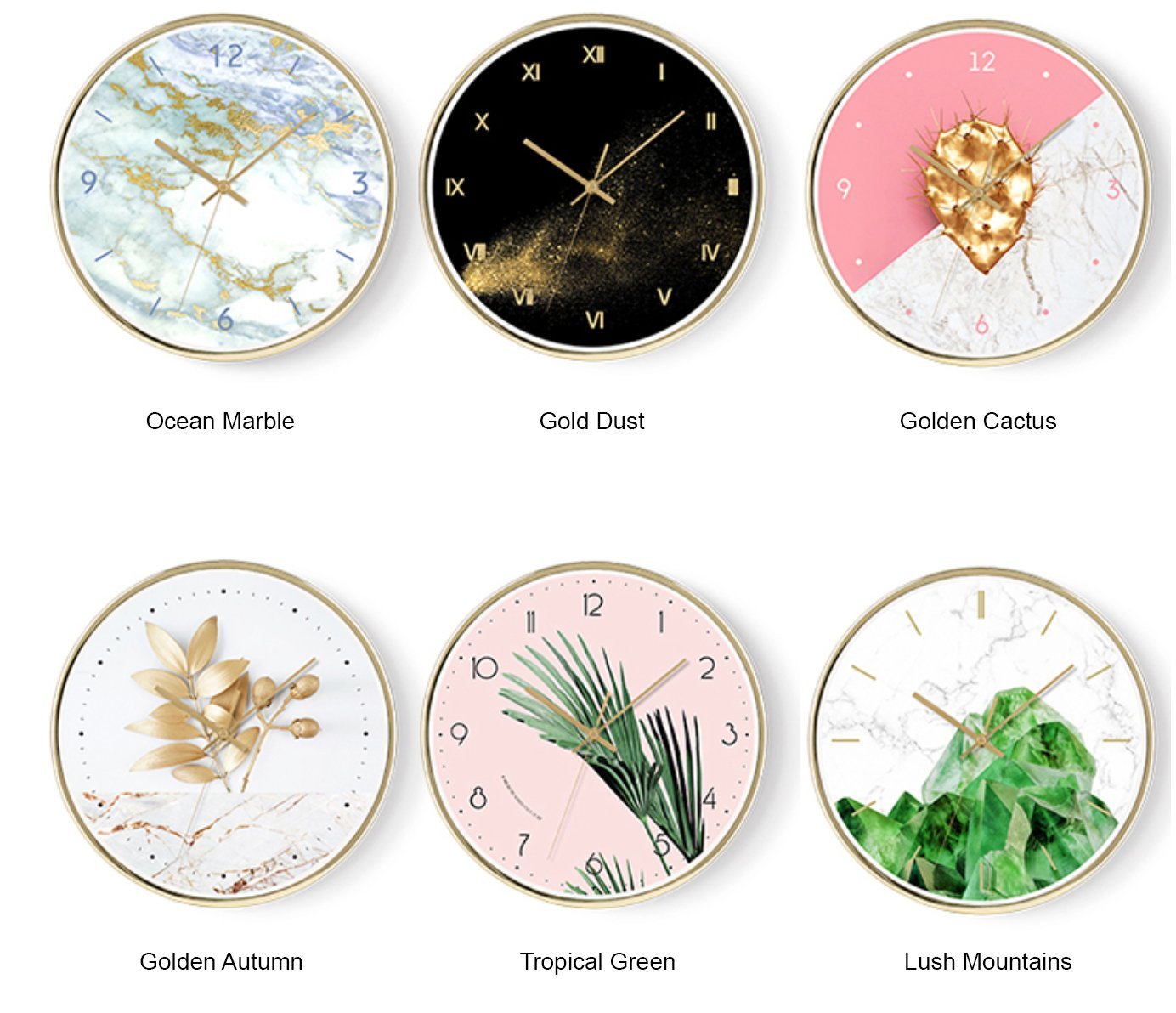 Horloge murale Pop Art BENITO Série Nature