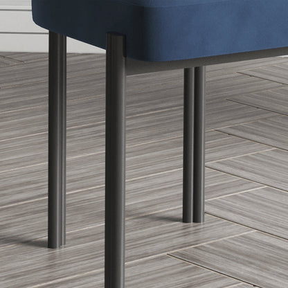 Chaise rembourrée en velours Cohen (lot de 2)