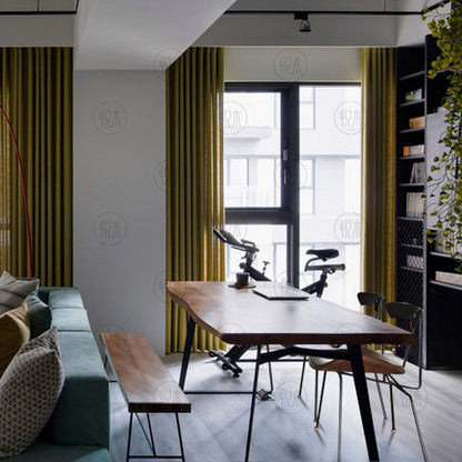 Table à manger en bois massif ANTONIO, style nordique, moderne, minimaliste, scandinave