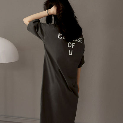 Chemise de nuit slim en coton Elsie 