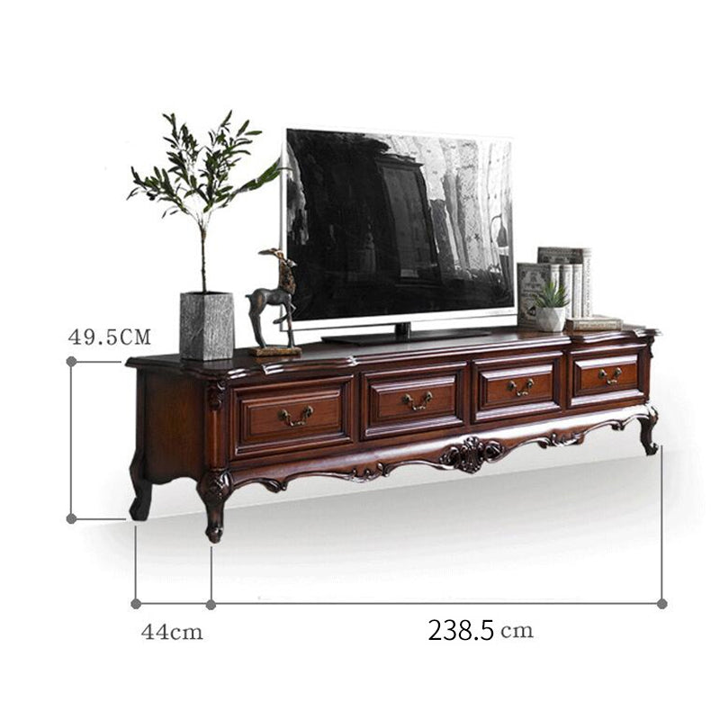 Claire New York Sheraton Meuble console TV / Table basse / Vitrine en verre Américain Moderne 